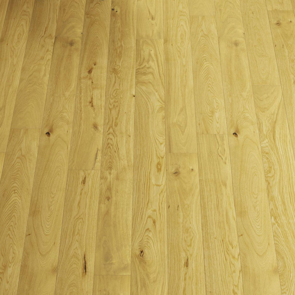 Close-up of Natural Oak UV Oiled 150mm Engineered Wood Flooring with visible grain and texture