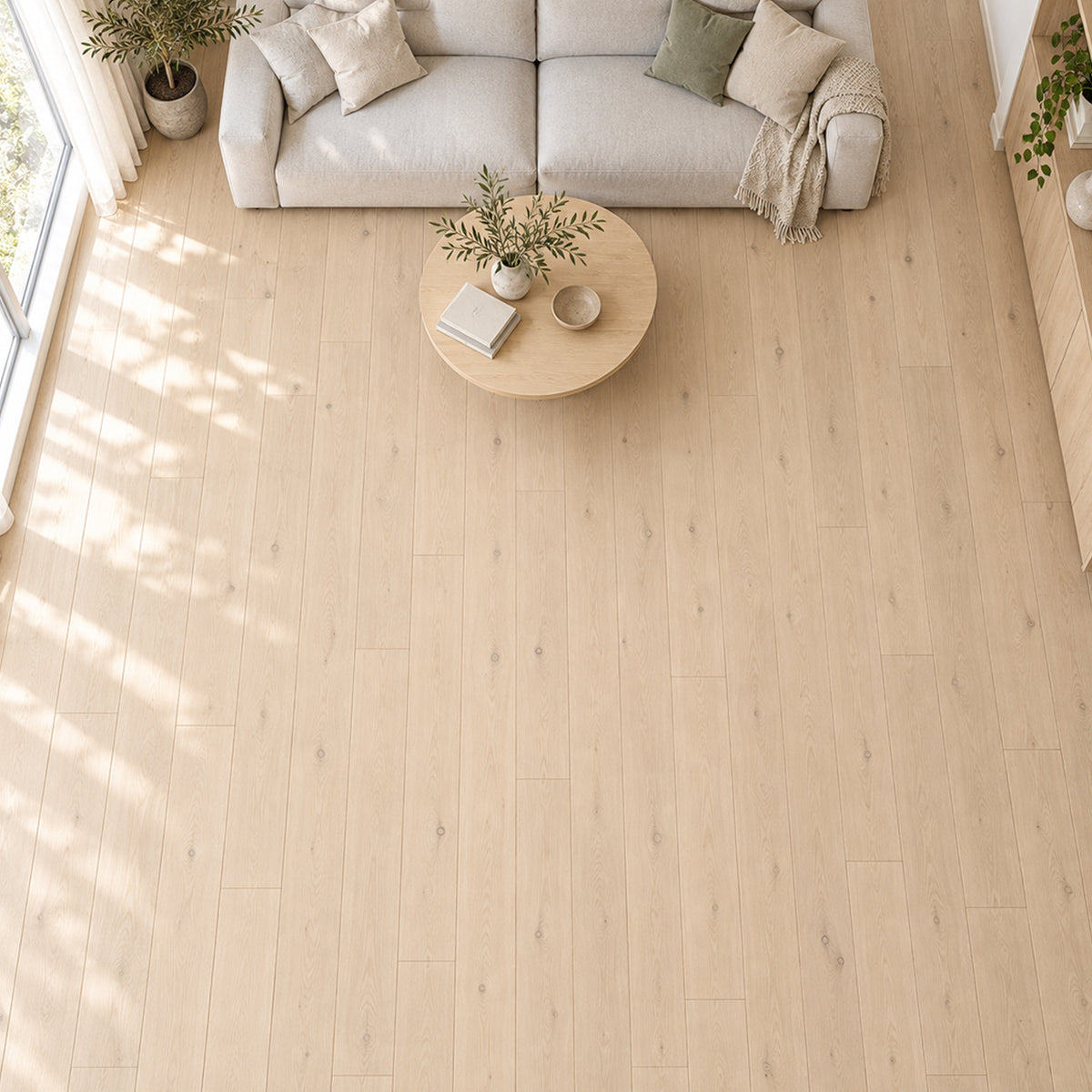 Scandi Oak Matt Lacquered Engineered Wood Flooring (190mm Wide Board)