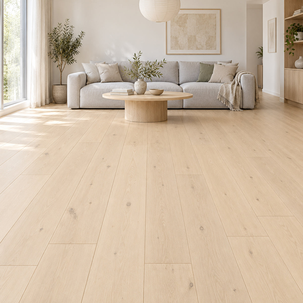 Scandi Oak Matt Lacquered Engineered Wood Flooring (190mm Wide Board)