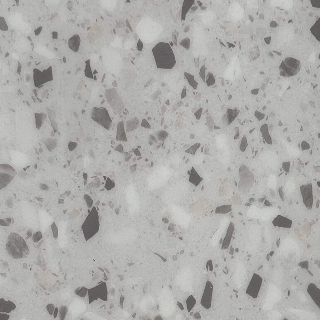 Close-up of a Verona Terrazzo Rigid LVT Floor Tile