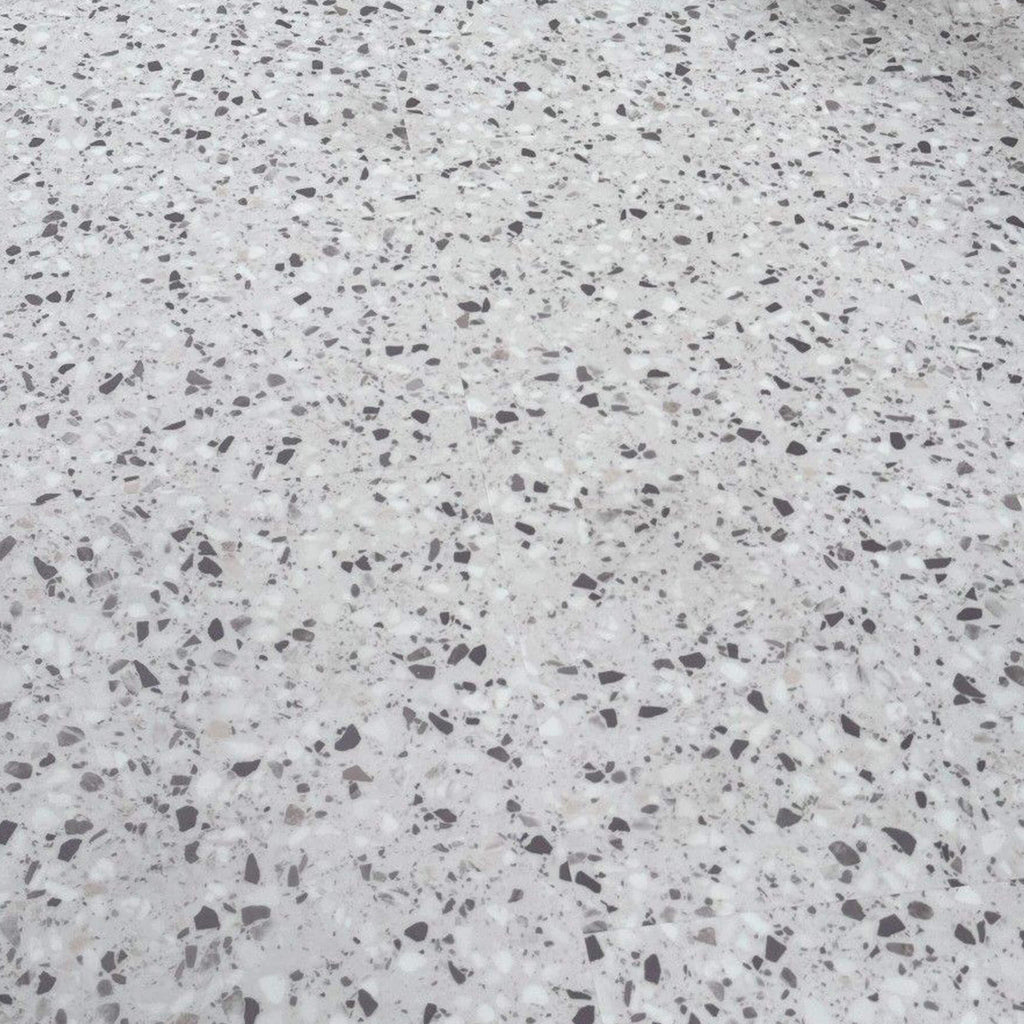 Close-up of  Verona Terrazzo Rigid LVT Floor Tile speckled pattern