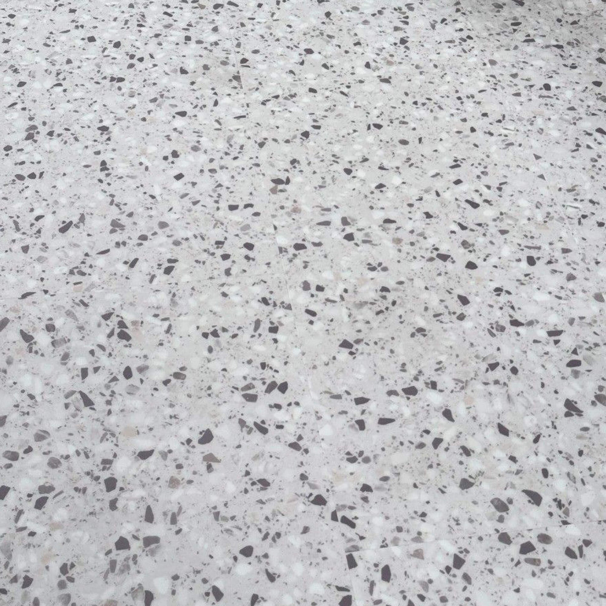 Close-up of  Verona Terrazzo Rigid LVT Floor Tile speckled pattern