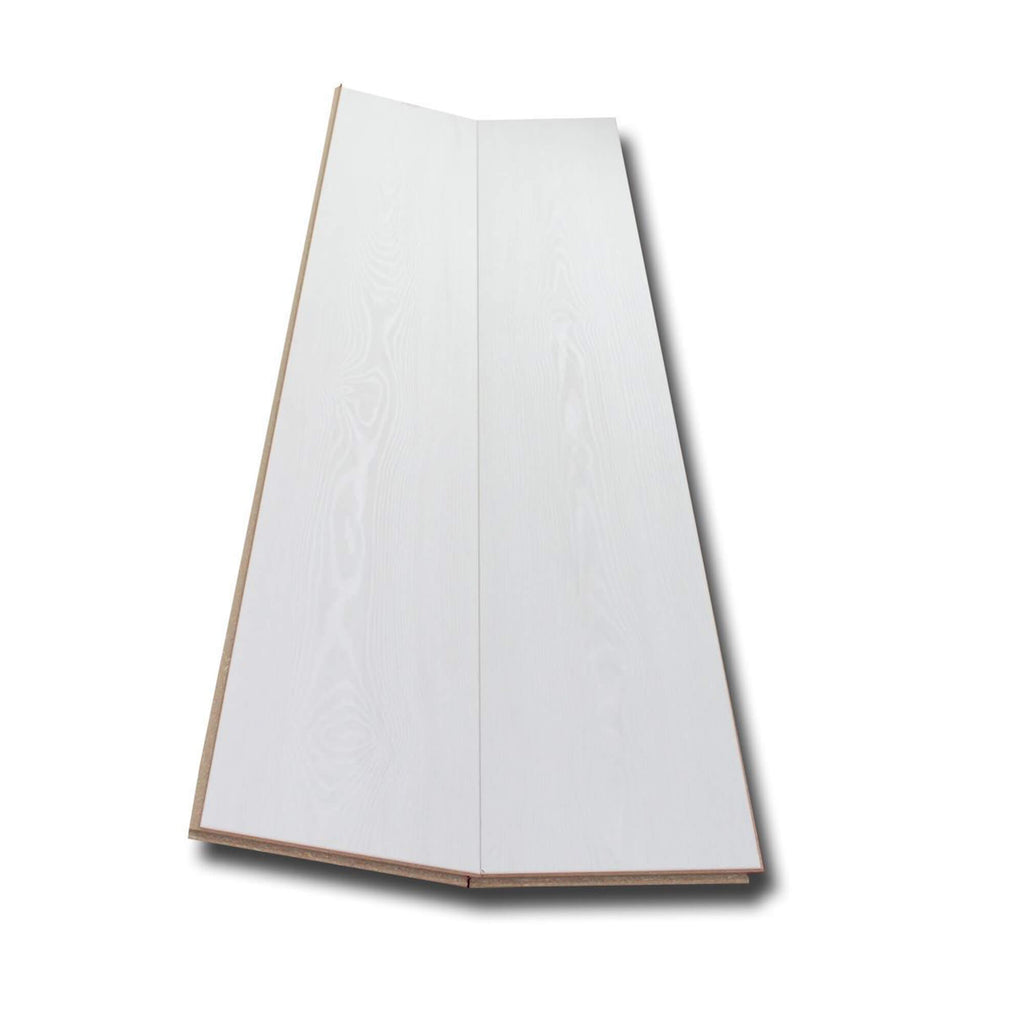 Virgin Scandi Laminate Flooring 1click2Go Installation system on a white background.