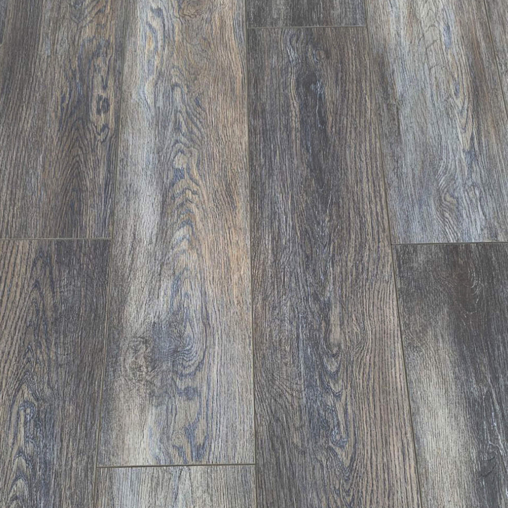 Close-up of the grain and texture of Weathered Oak Prestige Laminate Flooring.