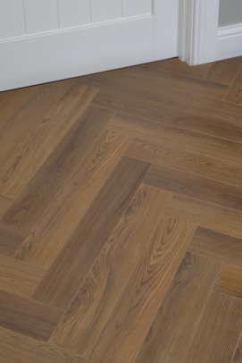 Deep Smoked Oak Herringbone