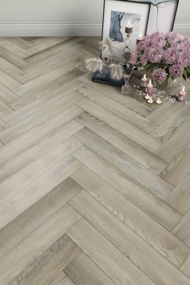 Manor Grey Oak Herringbone