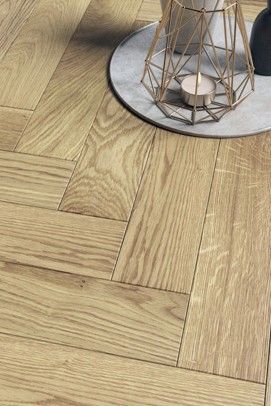 90mm Oak Herringbone UV Oiled